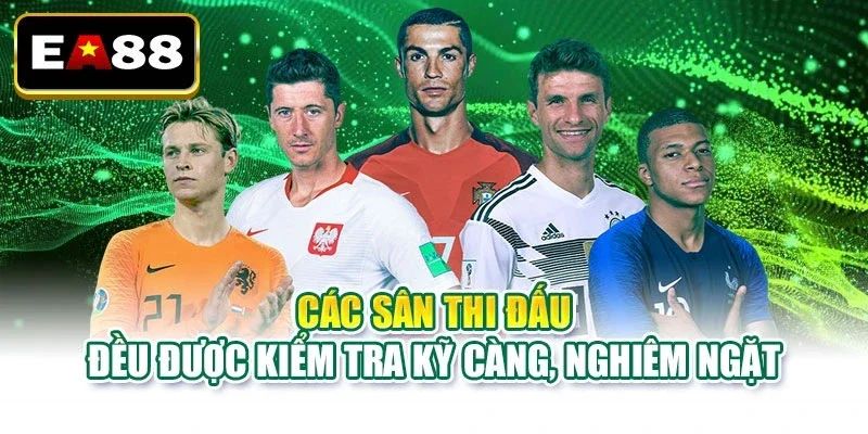 Các sân thi đấu đều được kiểm tra kỹ càng, nghiêm ngặt
