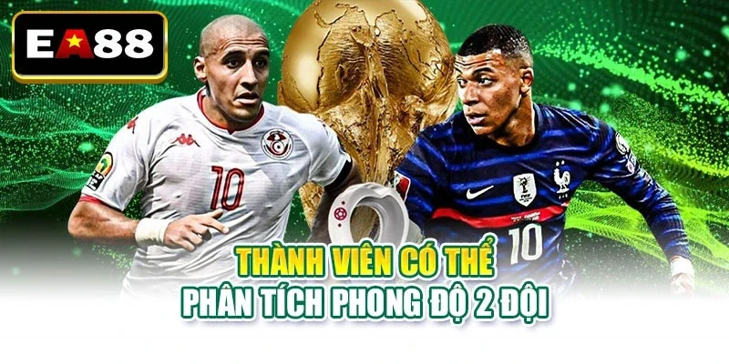 Thành viên có thể phân tích phong độ 2 đội